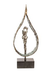 Connection by Jennine Parker - Bronze Sculpture sized 9x22 inches. Available from Whitewall Galleries